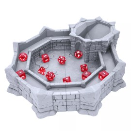 EnderToys Dice Arena by Makers Anvil, 3D Printed Tabletop RPG Scenery and Wargame Terrain