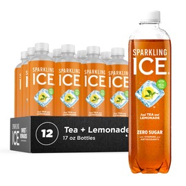 Sparkling Ice Tea + Lemonade Sparkling Water, Zero Sugar Flavored Water, with Vitamins and Antioxidants, Low Calorie Beverage, 17 Fl Oz Bottles (Pack of 12)