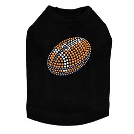Football (Orange #2) - Dog Shirt, 2XL Black