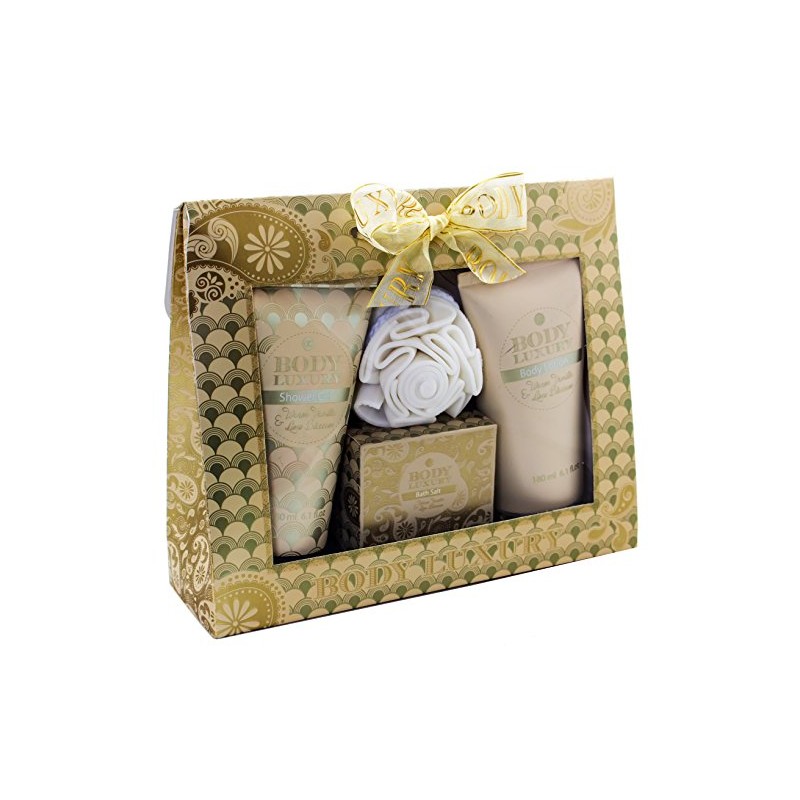 Body Luxury Bath Set - Bath Salt Shower Gel Body