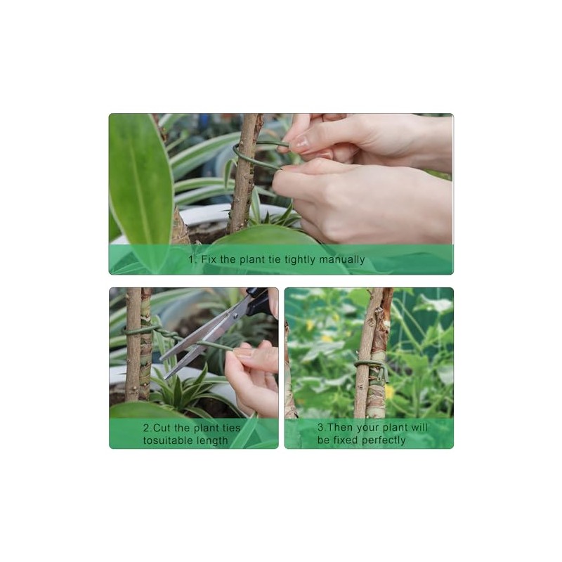 TELENT OUTDOORS 101 Feet Soft Plant Ties for Gardening Support
