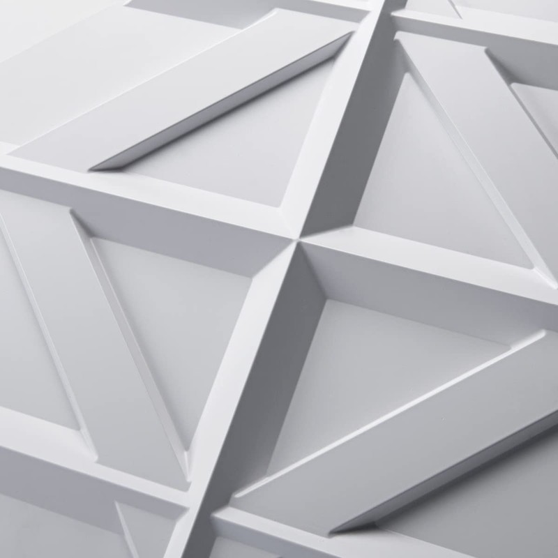 Art3d PVC 3D Wall Panel, Decorative Wall Tile in White