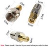 exgoofit F Type to SMA Male Female Coax Connector Coaxial