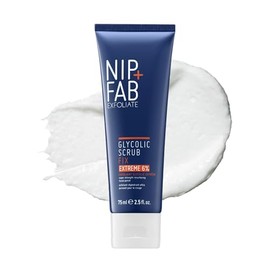 Nip + Fab Glycolic Fix Scrub Extreme (2.5 fl oz) – 6% ácido glicólico 3 en 1 exfoliante facial y refinador de poros – Limpieza profunda AHA BHA exfoliante facial para aclarar y suavizar