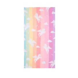Unicorn Beach Towel for Kids Girls, Pink Cute Rainbow Beach Towel for Women Teens 30” x 60”, Oversized Soft Microfiber Blanket, Quick Dry Sand Proof Thin Bath Towel Gifts for Travel Pool Picnic