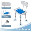 Shower Chair for Inside Shower - Height Adjustable Shower Seat