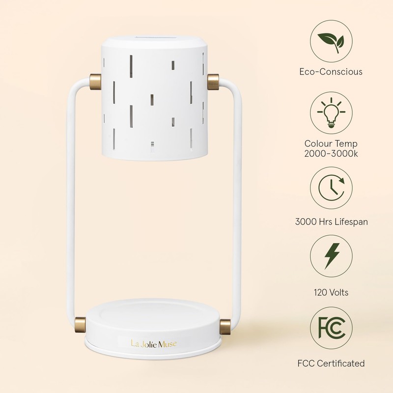 LA JOLIE MUSE Candle Warmer Lamp with Timer, Dimmable, Electric