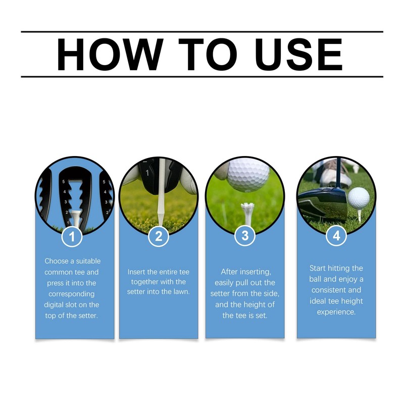 Pro Golf Tee Height Adjuster,Precise & Easy Golf Tee Setting