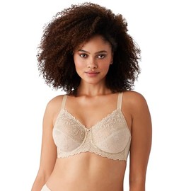Wacoal Women's Renaissance Rose Embroidered Underwire Bra, Buff, 34DD