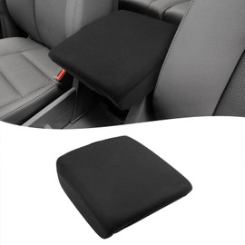 KBH Center Console Armrest Cover for Honda Ridgeline 2006-2014, Polyester Fabric, Middle Console Lid Protector, Washable & Quick Dry, Anti-Scratch, Black