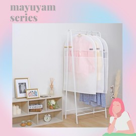 mayuyam Astro 860-09 Clothing Cover, White, 1 Wear, Set of 3, Non-woven Fabric Clothes Cover, Simple, Dust Protection