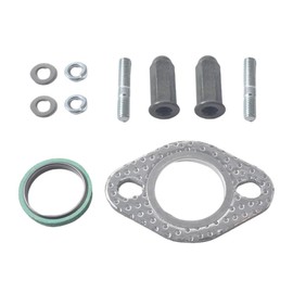 1 Set Exhaust Stud Bolt Nut Washer Seal Kit Exhaust Seal for Exhaust System Compatible with Scooter Moped Quad Engine