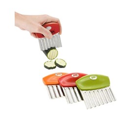 Joie Crinkle Cutter Knife, Wavy Slicer for Potatoes, Vegetables and Fruits, Grea