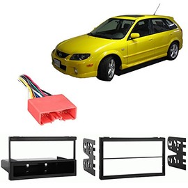 Compatible with Mazda Protege Protege5 Protege MP3 2001 2002 2003 2004 Stereo Harness Radio Install Dash Kit