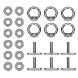 Kayak Rail Track Mount Tie Down Eyelet Track Rail Adapter for Fishing Kayaks Boat for Kayaks Canoes Boats Rails