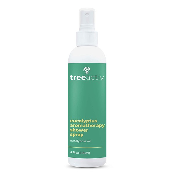 TreeActiv Eucalyptus Aromatherapy Shower Spray | Relaxing Aromatherapy Mist for Bath, Sauna & Spa | Fresh Eucalyptus Shower Spray & Odor Eliminator | 1000+ Sprays