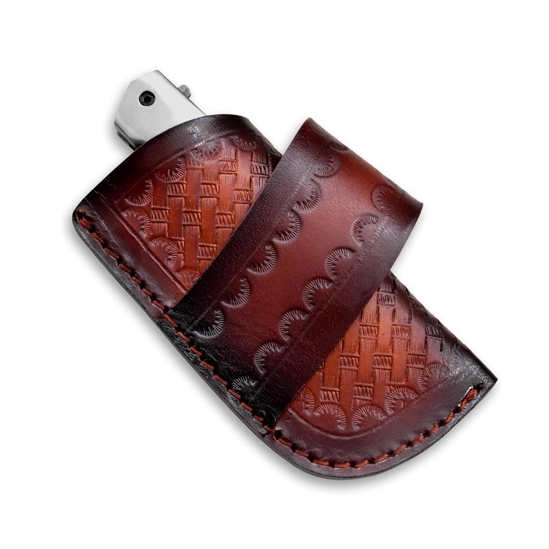 Leather Knife Sheath for Folding, Knife Holster for Pocket Knife