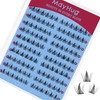 Mayhug Natural Lash Clusters Left&Right 120pcs Eyelash Clusters D Curl