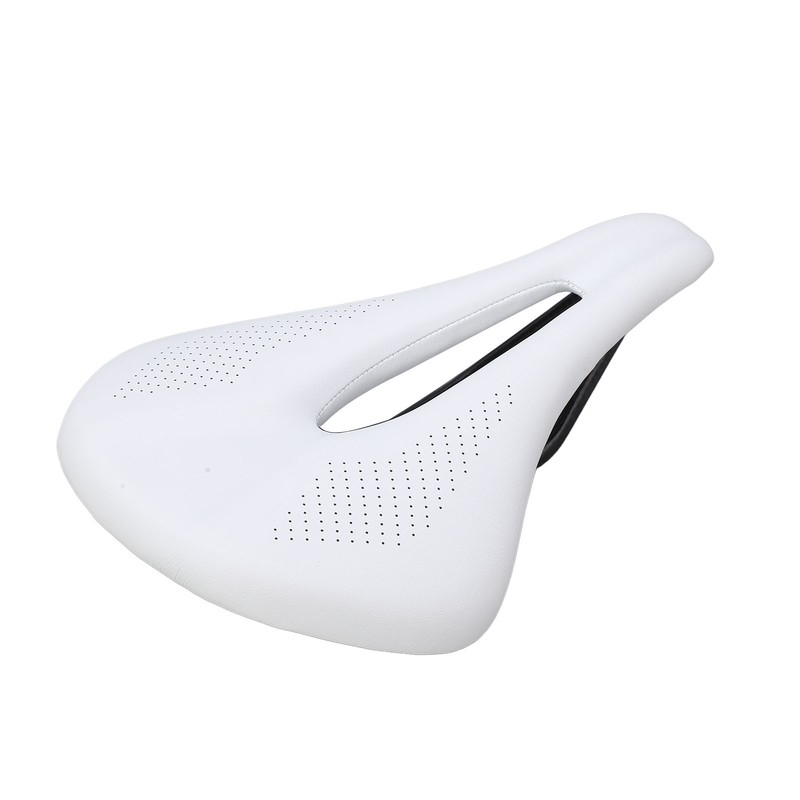 155mm Widen Carbon Fiber Leather Bicycle Saddle Cushion Hollow Cycling