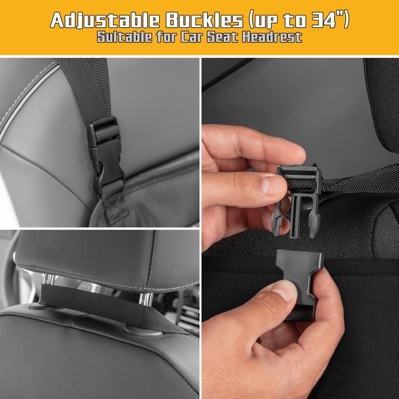 LUXJA Car Front Seat Organizer with Accordion File Pocket, Passenger