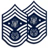 AIR FORCE Rank CHIEF Master Sergeant Sticker - Military Decal - 2 Pack MR 017