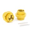 GASHER Brass Pipe Fitting, Brass Union 3/4" Female Pipe Fitting,