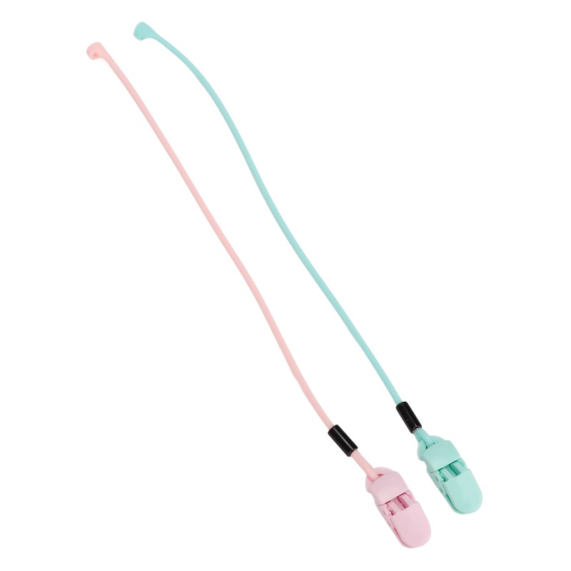 Hearing Aid Clips Pink Green Combination Set Portable Compact Flexible