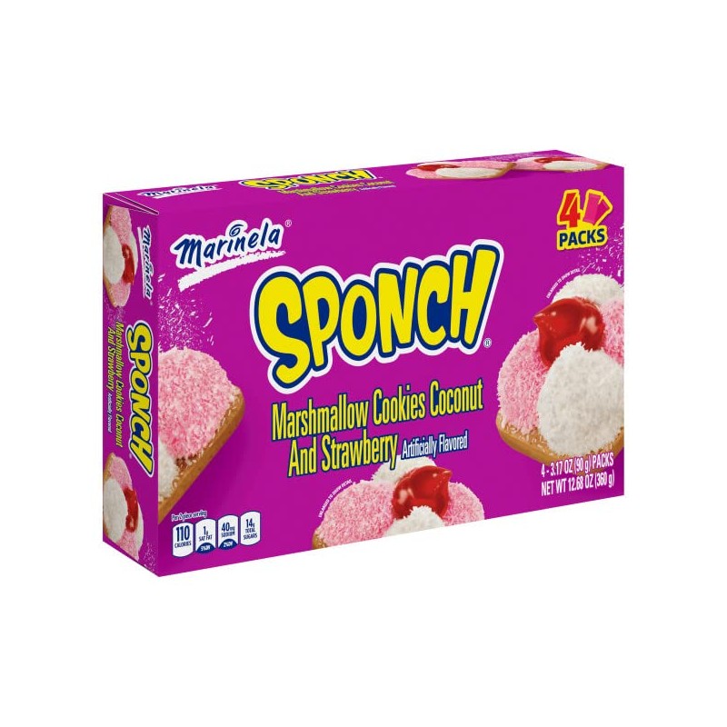 Marinela Sponch Marshmallow Cookies | 3 Pack | 12 Count