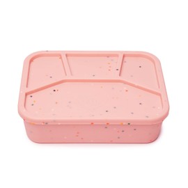 Ullabelle Leak Proof Bento Box Food-Grade Silicone Bento, BPA, Phthalate, Lead, & PVC Free - Bento Lunch Box for Daycare, Kids, & Adults - Leak Resistant Sets With Lids Snack Box Container (Pink 4)