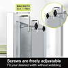 Orimade Over The Door Shower Caddy Adjustable 5 Tier Silver