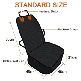 Cozioz Non-Slip Front Seat Pet Car Seat Cover, Scratch-Proof Car Seat Protector for Dogs, Bucket Seat Cover for Trucks, Cars & SUVs