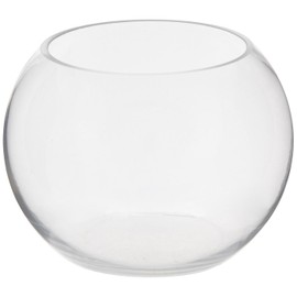 Hobby Lobby Glass Bubble Bowl Vase, 6" H x 8" W, Round Shape with 5" Opening, Wedding, Home Decor, Floral