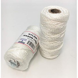 Great White Twisted Nylon Seine Twine #72, High Tensile Strength Fiber, Mason Line, Camping, Boating, Fishing, Hunting, Survival, Cable Tie, Crafting, Marine, 100% American Nylon (270 ft) Made in USA
