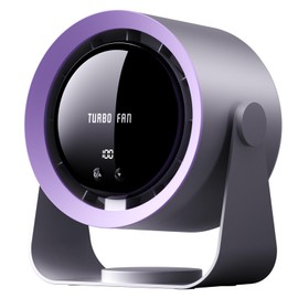 YUBOMT Desk Fan 5400mAh Rechargeable Portable Fan 100 Speeds Adjustable Table Fan with Digital Display for Bedroom,Dining Room,Living Room,Home,Office,Outdoor,Travel,Campin,Gray