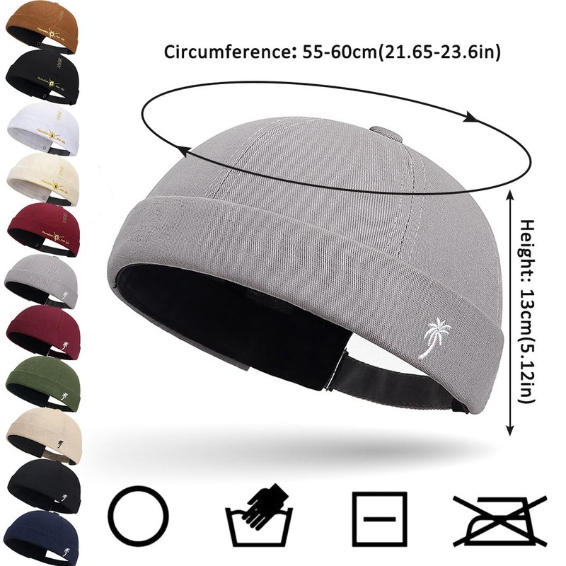 Cotton Docker Cap Sailor Hat Harbour Hat Original Docker Hat