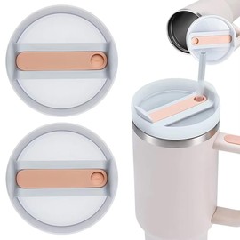 Tapadera de respuesto para vaso de 40 oz, tapa roscable antisalpicaduras para quencher H2.0 flowstate big grip travel quencher adventure, taza termica con empaque (Azul cielo)