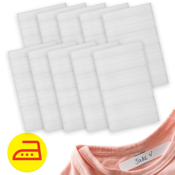 AVERY - Bag of 100 Iron-On Clothes Labels 5.2 x