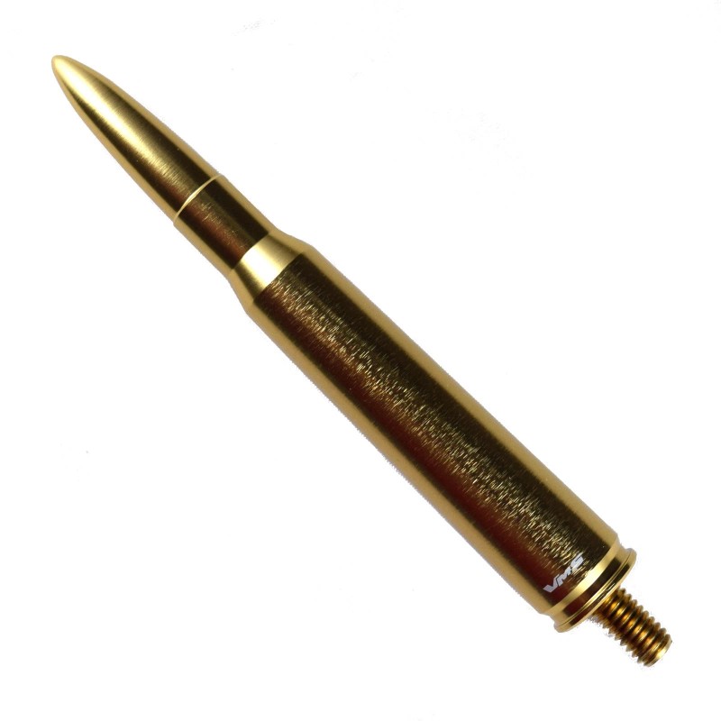 VMS Racing BRASS 50 CALIBER BULLET STUBBY ALUMINUM STUBBY ANTENNA