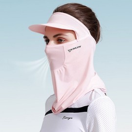 XTJ72 Cooling Cap Balaclava Face Sunshade for Golf, Hiking, Jogging XTJ72 Blue
