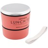 Showa LUNCH TEA Lunch Box, Pink, Round Nest Lunch
