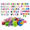 78 Pcs Colorful Chunky Letter Beads with 6mm Hole, Cute