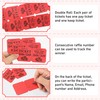 ESSENTIAL 500 Double Roll Raffle Tickets, 50/50 Raffle Cards, Entry