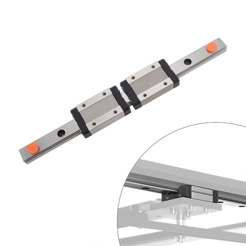 200mm Linear Guide Rail with 2 Sliding Blocks MGN12H Bearing