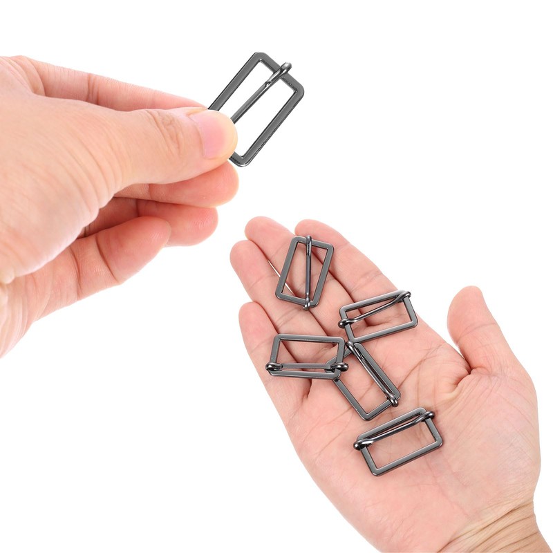 sourcing map Slide Buckle, 8Pcs 1 4/7" - Zinc Alloy