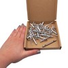 SKIR'CO Pack of 30 Large Flange Aluminium Blind Rivets 4.8