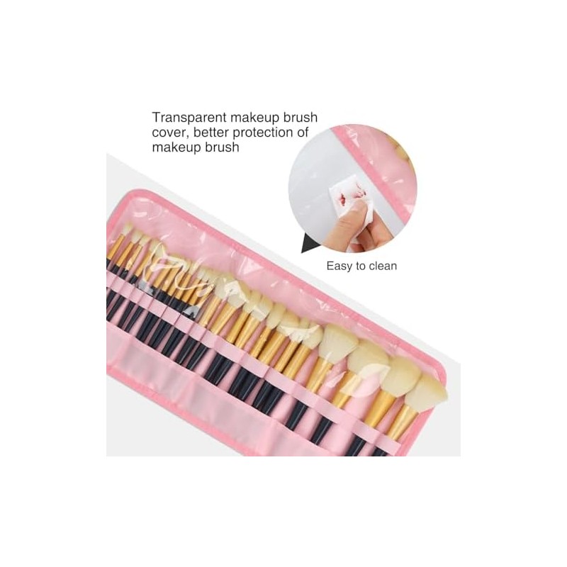 Makeup Brush Holder Travel, Compact Lightweight Accessory for Travel and