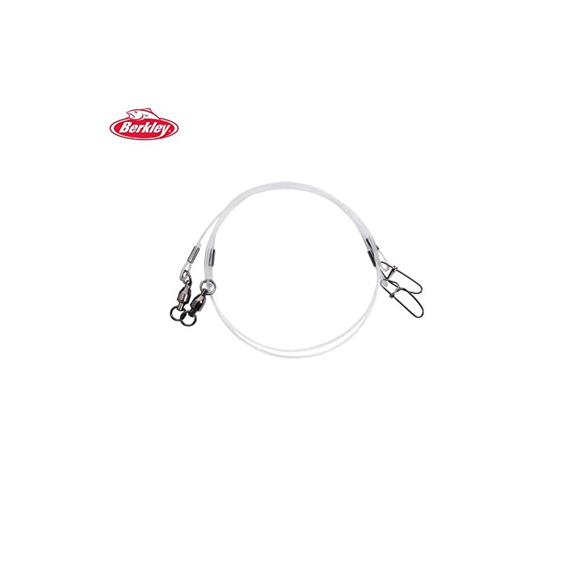 Berkley Fluo Pike Leaders - 1.1mm 40cm - Clear -