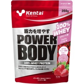 Kentai パワーボディ100%ホエイプロテイン ストロベリー風味 350g