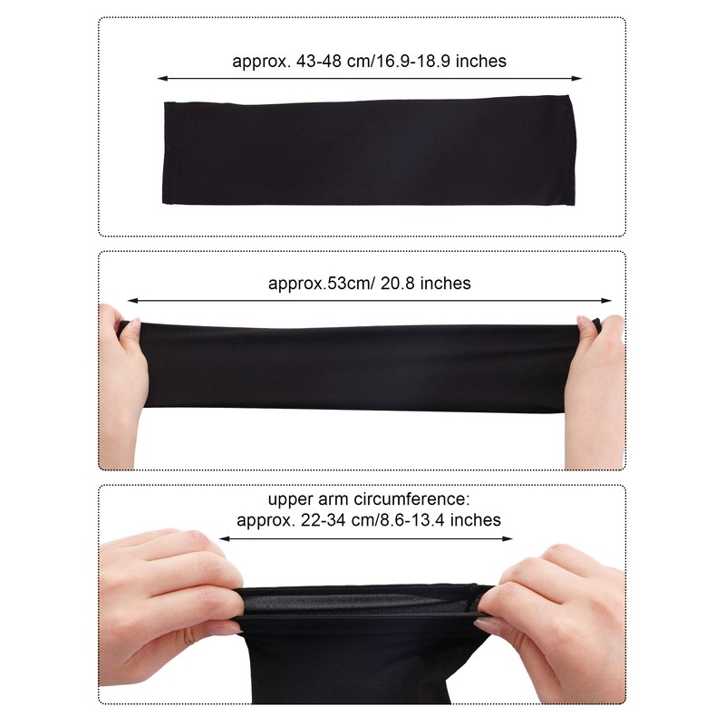 Bememo Mangas de protección UV unisex, mangas largas para brazos,
