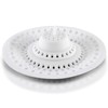 Meadow Lane Self-Sealing Hair Catcher for Multiple Drain Sizes, White